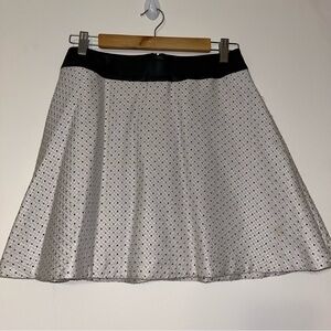 Kensie Black and White Skater Skirt
